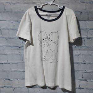 John Galt Brandy Melville T-Shirt Tee XS/ Small Cotton Ringer Y2K Coquette Teen